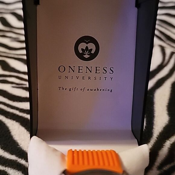 Oneness University Watch Not Casio Like New in Box Silvertibe Case Orange Band - Picture 3 of 8
